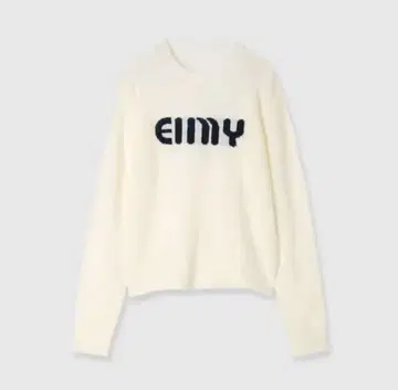 eimy istoire EIMY 로고 니트 WHITE 화이트