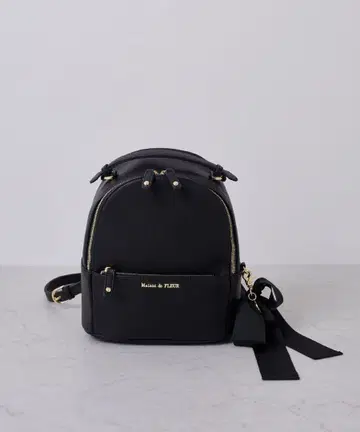 Maison de FLEUR 블랙 백팩 M 사이즈