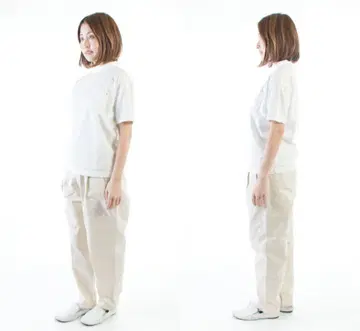 HARVESTY 아이보리 치노 팬츠