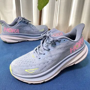 HOKA CLIFTON 9 호카 클리프톤 9 블루 핑크 25cm
