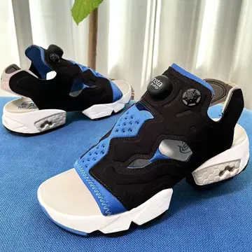 REEBOK 리복 펌프 퓨리 샌들 블루 블랙 23cm