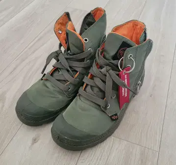 PALLADIUM 올리브 워크 부츠 37