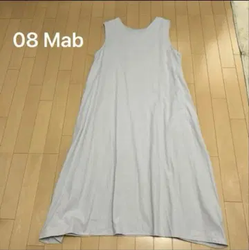 08 Mab 그레이 슬리브리스 롱 원피스