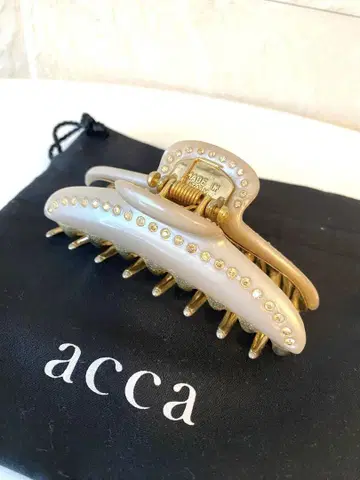 acca 티아라 퀸 헤어 클립 베이지 L 사이즈