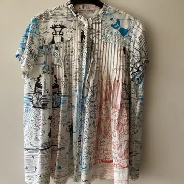 TSUMORI CHISATO 반팔 프린트 셔츠