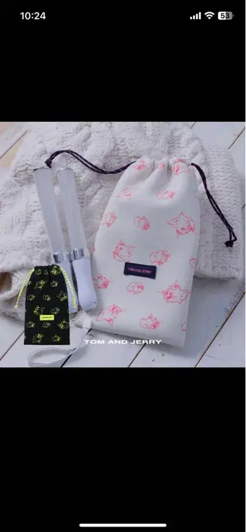 톰과 제리 펜라이트 수납 봉투