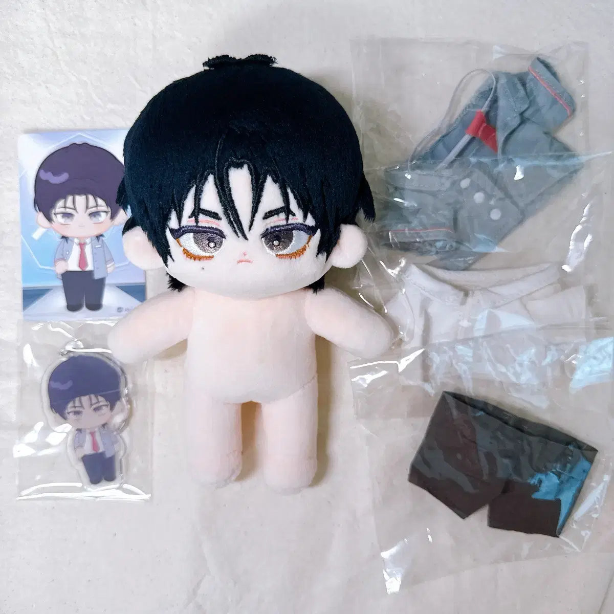 [Half-priced Delivery Included] Trapped in a Web Novel as a Useless Extra Official 15cm Doll Cotton Kim Raebin Full Set
