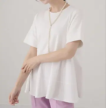 아나이 컴팩트 코튼 플라이 반팔 풀오버