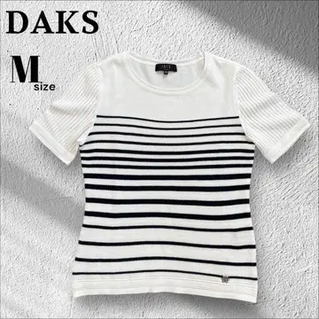 DAKS 닥스 반팔 티셔츠 보더 코튼 M