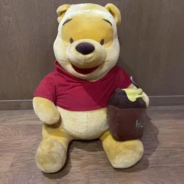 푸우 큰 봉제 인형 꿀 포트 포함