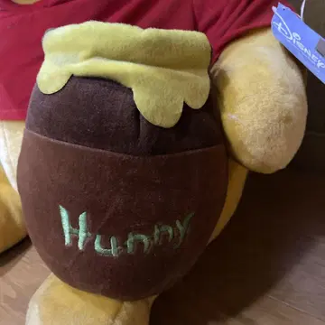 푸우 큰 봉제 인형 꿀 포트 포함 레트로