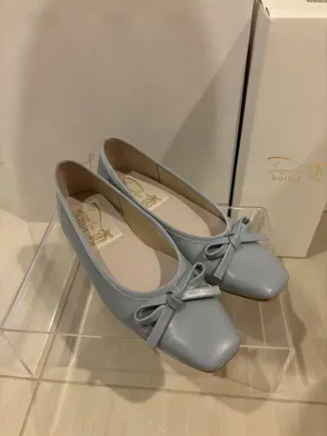 라우나레아 스퀘어토 발레 슈즈 22.5cm 블루