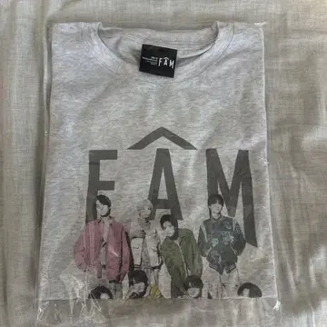 timelesz 모크 화이트 티셔츠 FAM 투어 굿즈