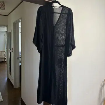 ZARA 비침이 있는 롱 원피스 블랙 미사용 새상품