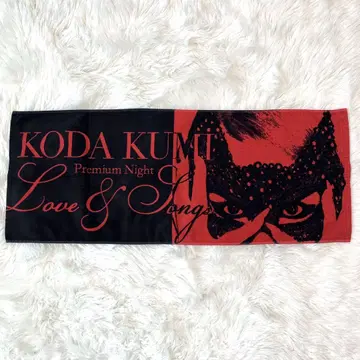 새상품급 쿠다 쿠미 타월 라이브 굿즈 레드 블랙 KODA KUMI