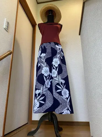 유카타 리메이크 나코시 가우초 팬츠