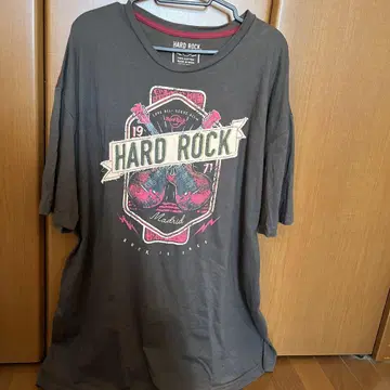 Hard Rock 그레이 티셔츠 2XL