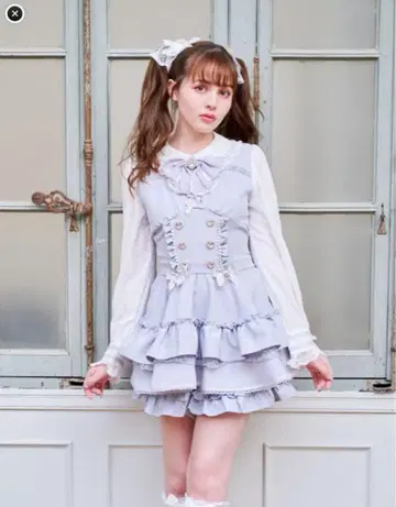 LIZLISA 더블 티어드 셋업 블루
