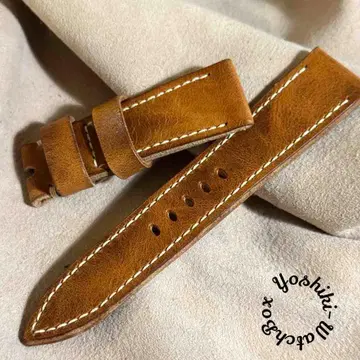 hor-214 HORWEEN 가죽 내추럴 손목시계 벨트 러그 폭 22mm