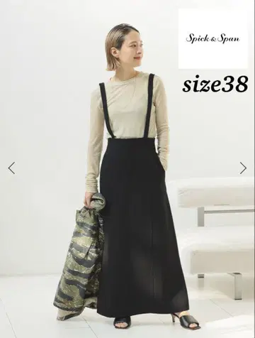새상품 Spick & Span 서스펜더 스커트 사이즈 38