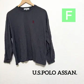 U.S.POLO ASSAN. 원포인트 자수 긴팔 티셔츠
