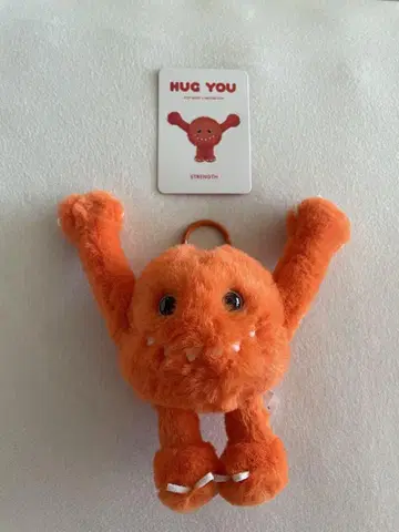 POPMART HUG YOU 오렌지 컬러 키링