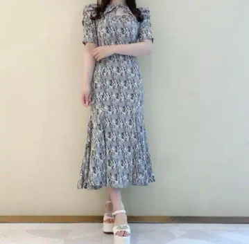 AnMiLLE 프론트 리본 머메이드 OP 블루
