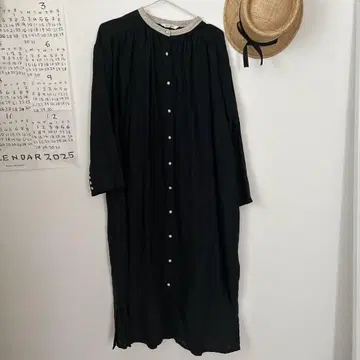 blue willow 블랙 셔츠 원피스 긴팔
