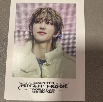 SEVENTEEN 세부치 영화 입장 혜택 엽서 민하오 THE8
