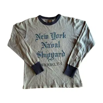 FREEWHEELERS 사이즈 38 U.S. Navy 긴팔 티셔츠