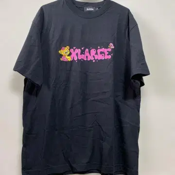 XLARGE 블랙 자수 베어 티셔츠 L 사이즈