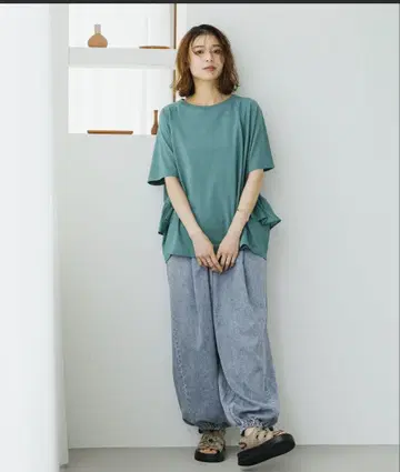 studio CLIP 스튜디오 클립 시원한 턱 벌룬 데님 냉감