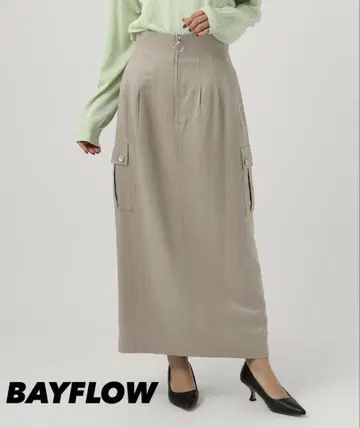 BAYFLOW 브라이트 턱 스커트