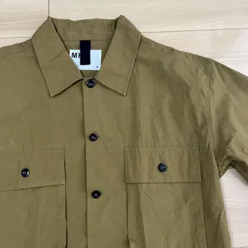 MHL 카키 반팔 워크 셔츠 M 사이즈