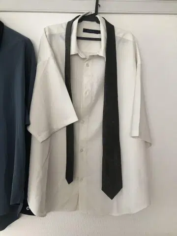레이지 블루 셔츠 넥타이 세트