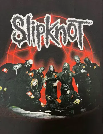 미사용 새상품 택 포함 Slipknot/슬립낫 밴드 티셔츠 L 사이즈