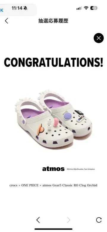 원피스 x atmos x Crocs Classic