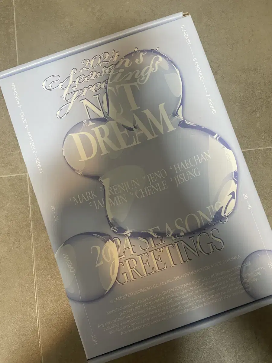 NCT Dream 2024 season's greetings full set including pre-order benefit, wts, including poca