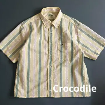 크로커다일 crocodile 짧은 길이 셔츠 시티 보이 박스 컷