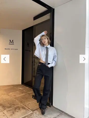 제이다 블랙 스트레이트 데님