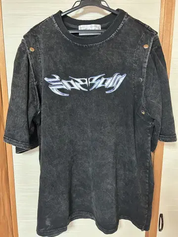 Thrasher code 오버 사이즈 티셔츠 블랙