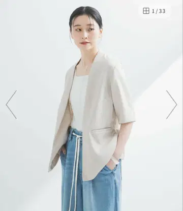 UV 차단/이지케어 UR TECH DRYLUXE 하프 슬리브 자켓