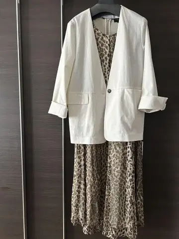 컨디션 최상 MARINA RINALDI 마리나 리날디 레오파드 원피스 대