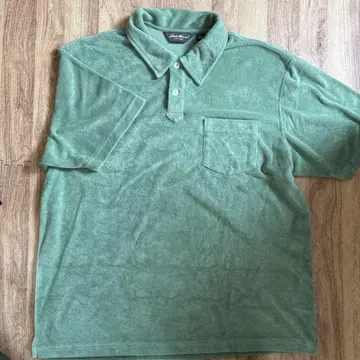 Eddie Bauer 타월 원단 피케 셔츠 L 사이즈