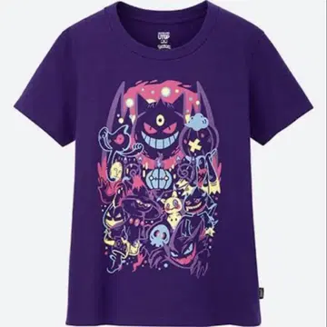 유니클로 UNIQLO 포켓몬 겐가 티셔츠 L 사이즈 여성용