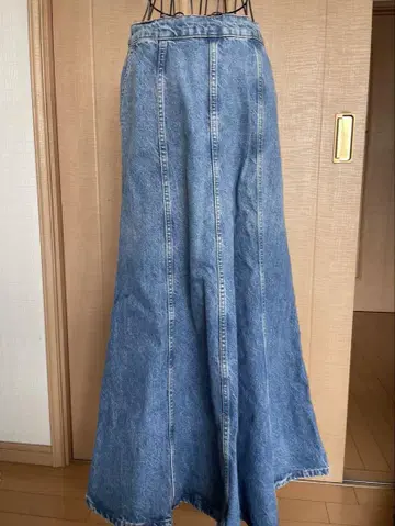 자라 롱 데님 스커트