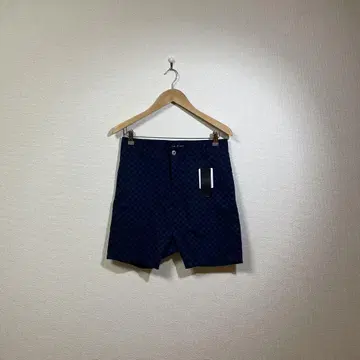 미사용 택 포함 NO ID. BLACK 노아이디 체크 무늬 하프 팬츠