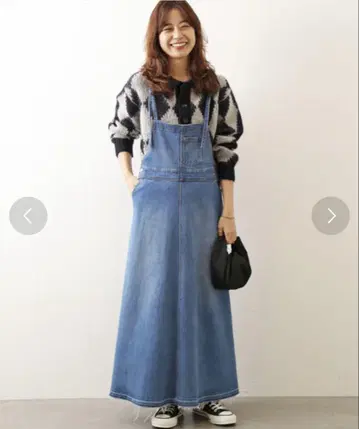 JOURNAL STANDARD relume 데님 오버롤 스커트