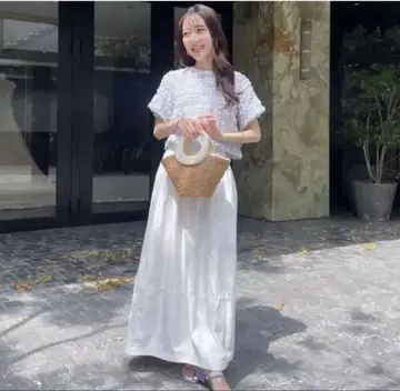 러브틱 모자 꽁지 타프타 코쿤 맥시 스커트