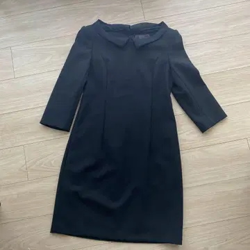 폭시 카라 부착 원피스 2way 40 블랙